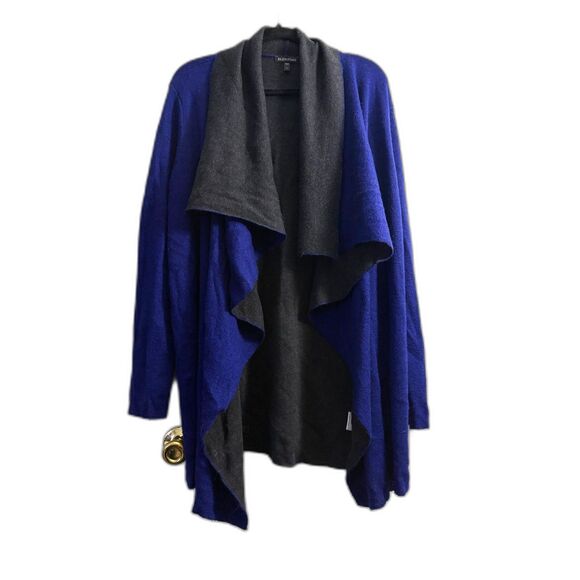 Women's Eileen Fisher Draped Cashmere Mohair Open Front Cardigan Size L - Picture 1 of 6